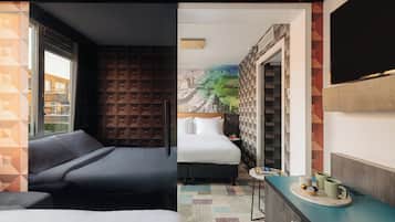 Family Room (1 Double Bed 1 Sofabed) | In-room safe, desk, laptop workspace, soundproofing