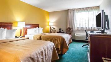 Standard Room, 2 Double Beds, Non Smoking | Iron/ironing board, free cots/infant beds, free WiFi, bed sheets