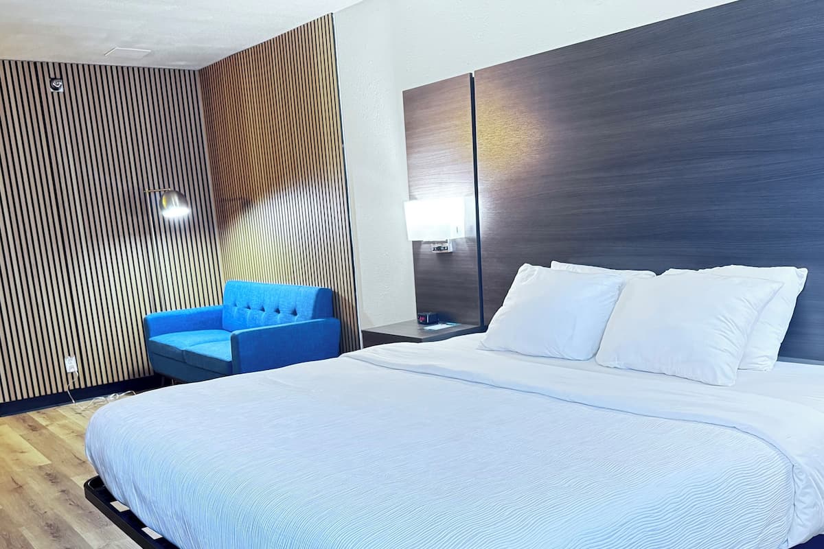 Suite, 1 King Bed, Non Smoking (Upgrade) | Premium bedding, desk, laptop workspace, iron/ironing board