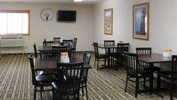 Free daily self-service breakfast