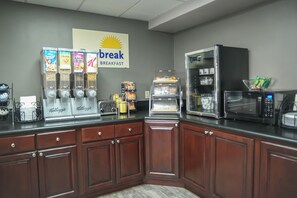 Free daily on-the-go breakfast