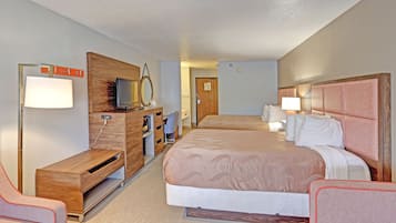 Suite, 2 Queen Beds, Non Smoking | In-room safe, desk, laptop workspace, soundproofing