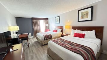 Premium bedding, pillowtop beds, in-room safe, desk