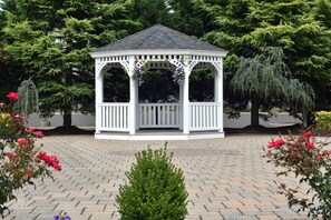 Outdoor wedding area