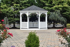 Outdoor wedding area