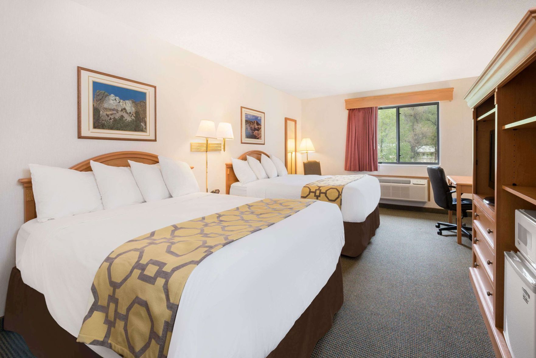 In-room safe, desk, laptop workspace, blackout curtains
