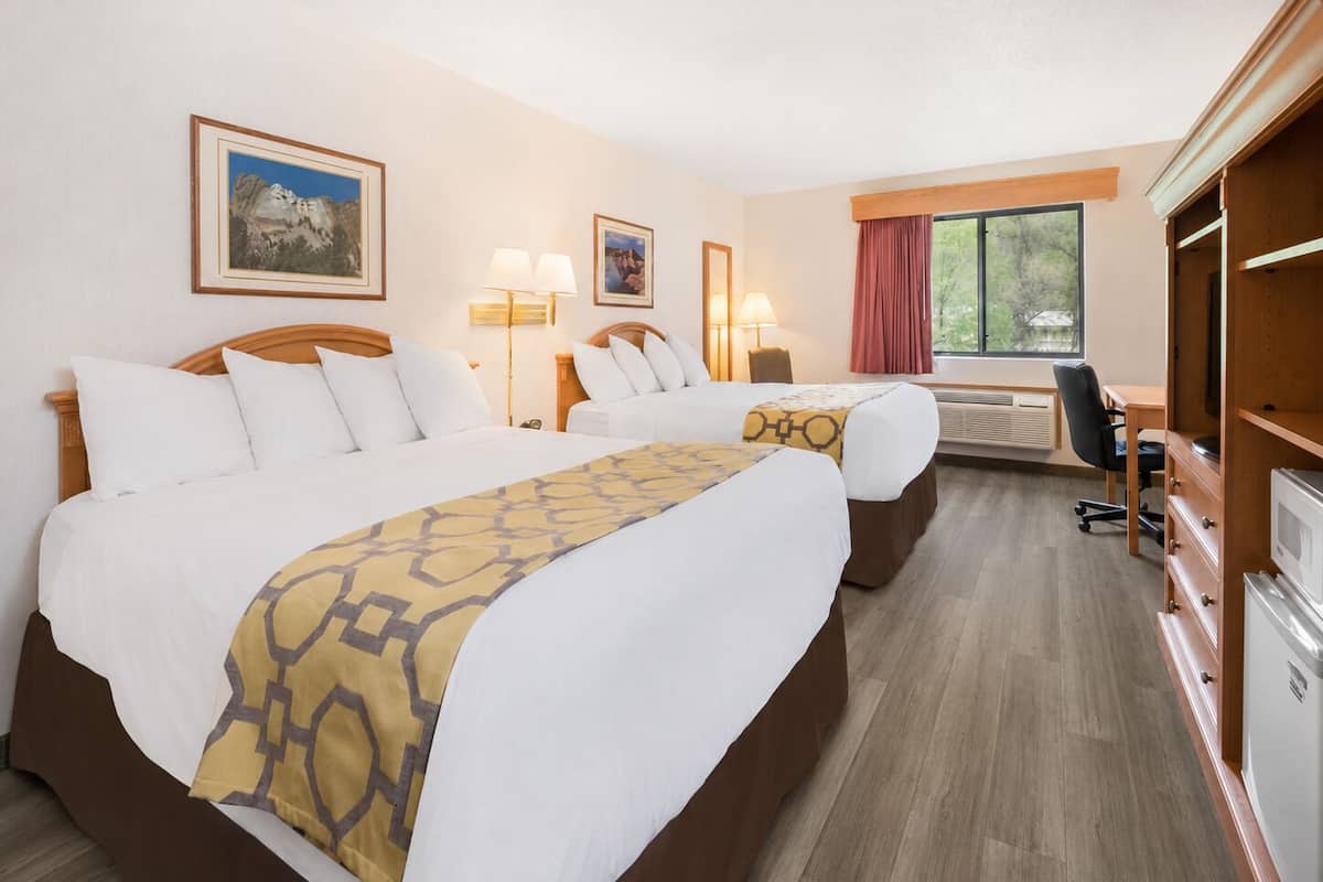 In-room safe, desk, laptop workspace, blackout drapes