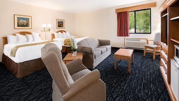 Studio Suite, 2 Queen Beds, Non Smoking | In-room safe, desk, laptop workspace, blackout drapes