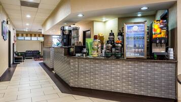 Free daily buffet breakfast