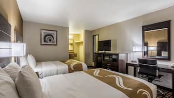 1 quarto, roupas de cama premium, cofres nos quartos, escrivaninha