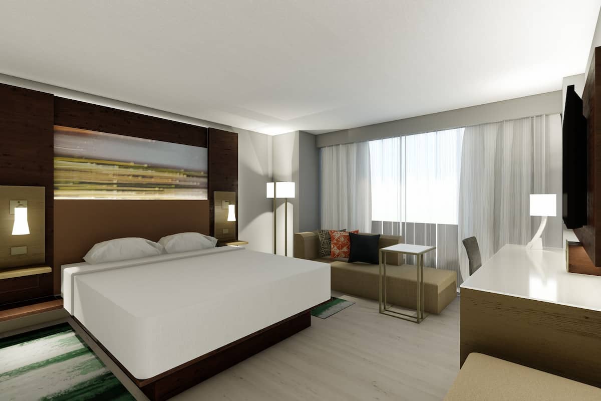 Hypo-allergenic bedding available, pillowtop beds, in-room safe, desk