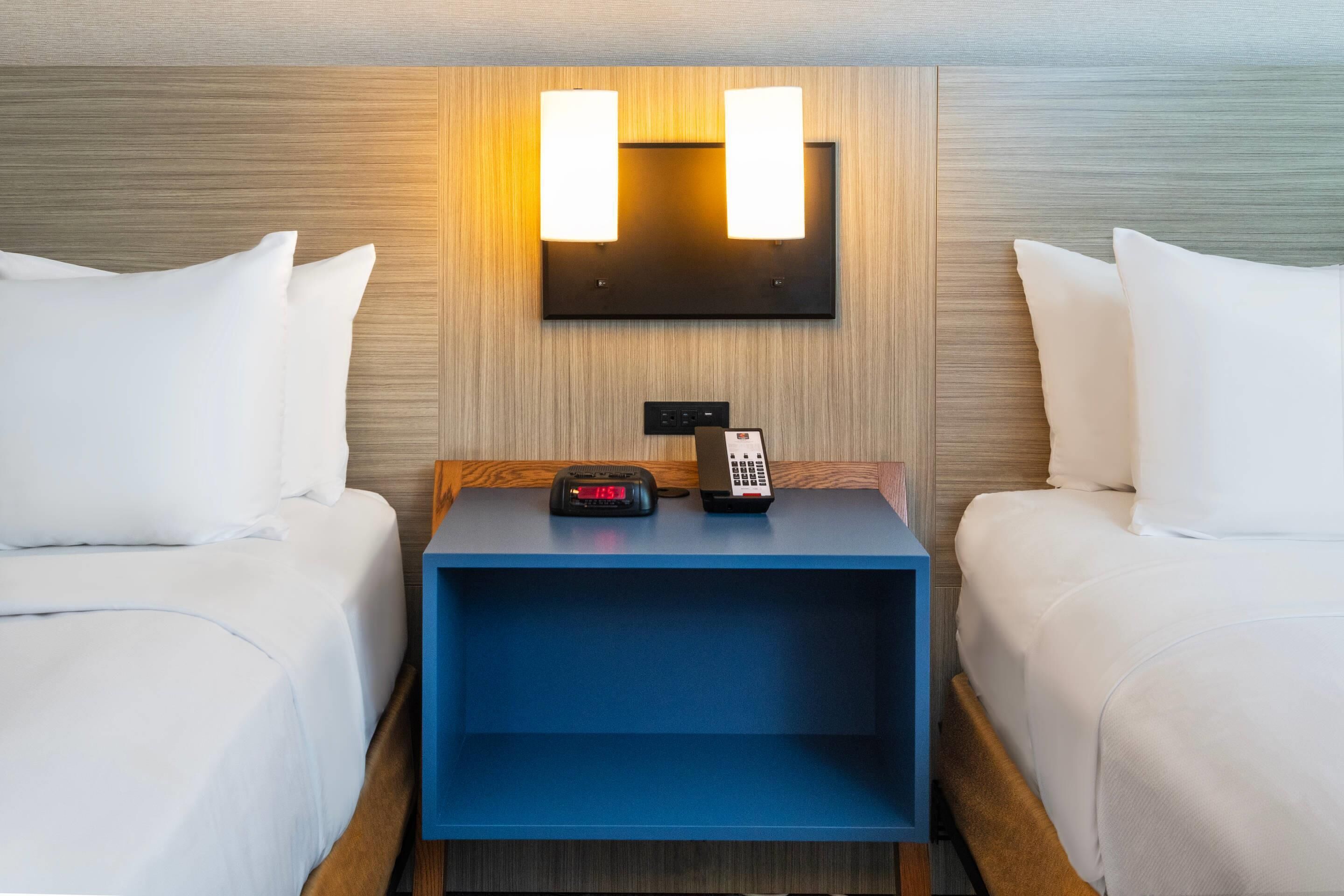 Room, 2 Queen Beds, Non Smoking (Efficiency, Upgrade) | Premium bedding, pillowtop beds, desk, iron/ironing board