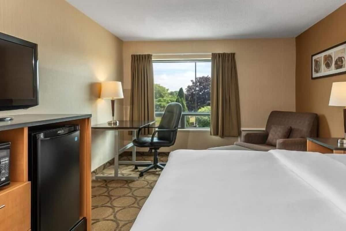 Premium bedding, pillowtop beds, desk, iron/ironing board