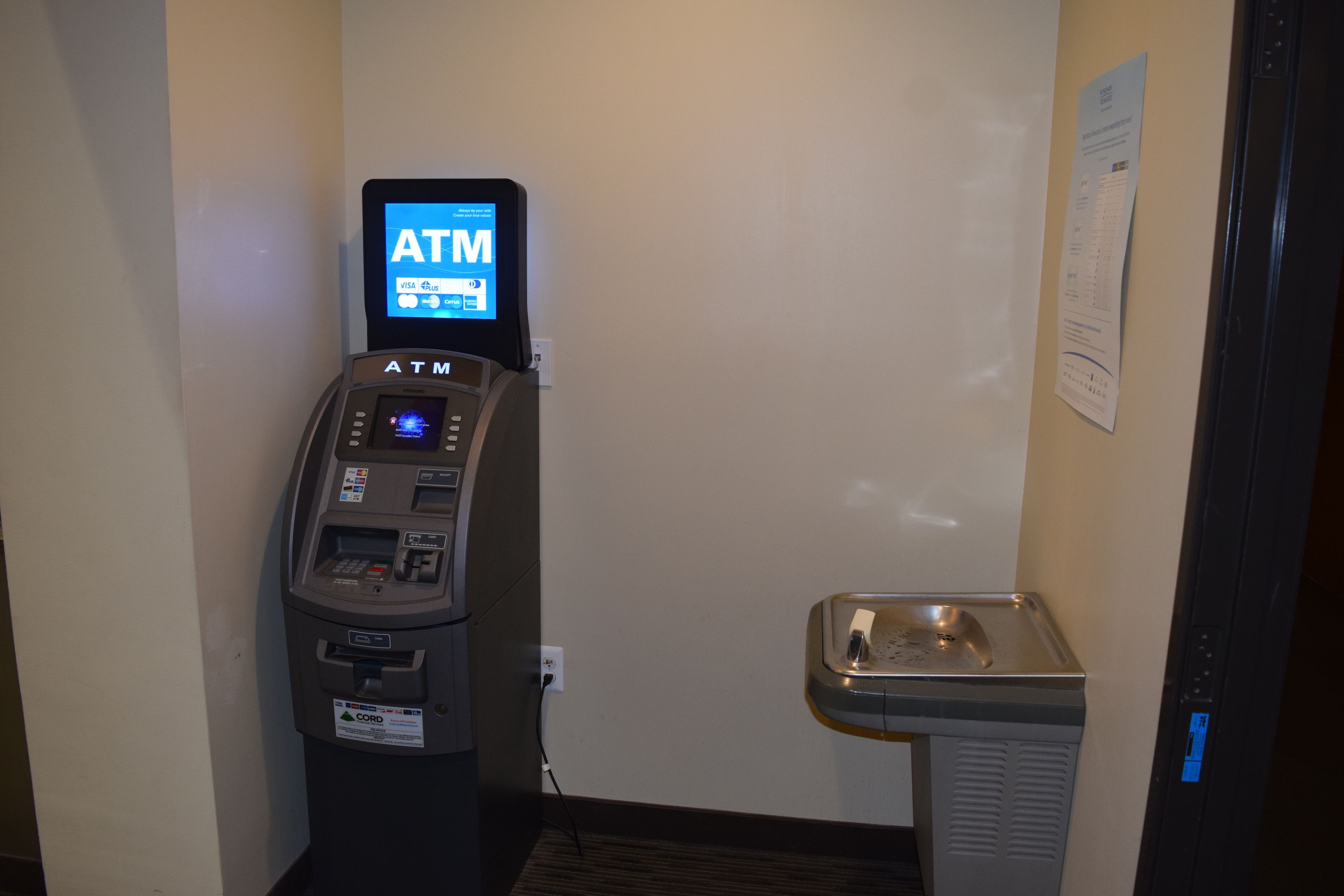 atm/banking on site