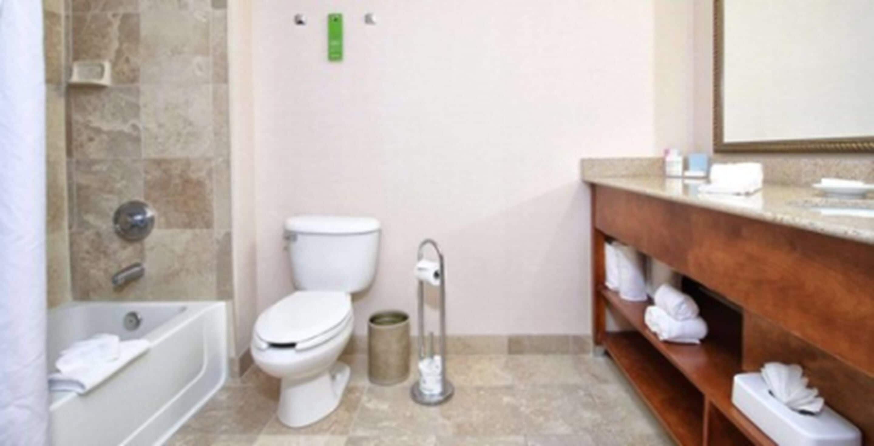 room, 1 king bed | bathroom | combined shower/bathtub, free toiletries, hair dryer, towels