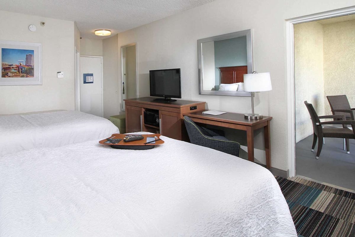 Room, 2 Double Beds, Non Smoking | 1 bedroom, premium bedding, in-room safe, desk