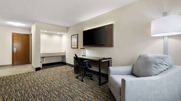 Suite, 2 Queen Beds, Non Smoking, Refrigerator & Microwave (with Sofabed) | Desk, iron/ironing board, free WiFi, bed sheets