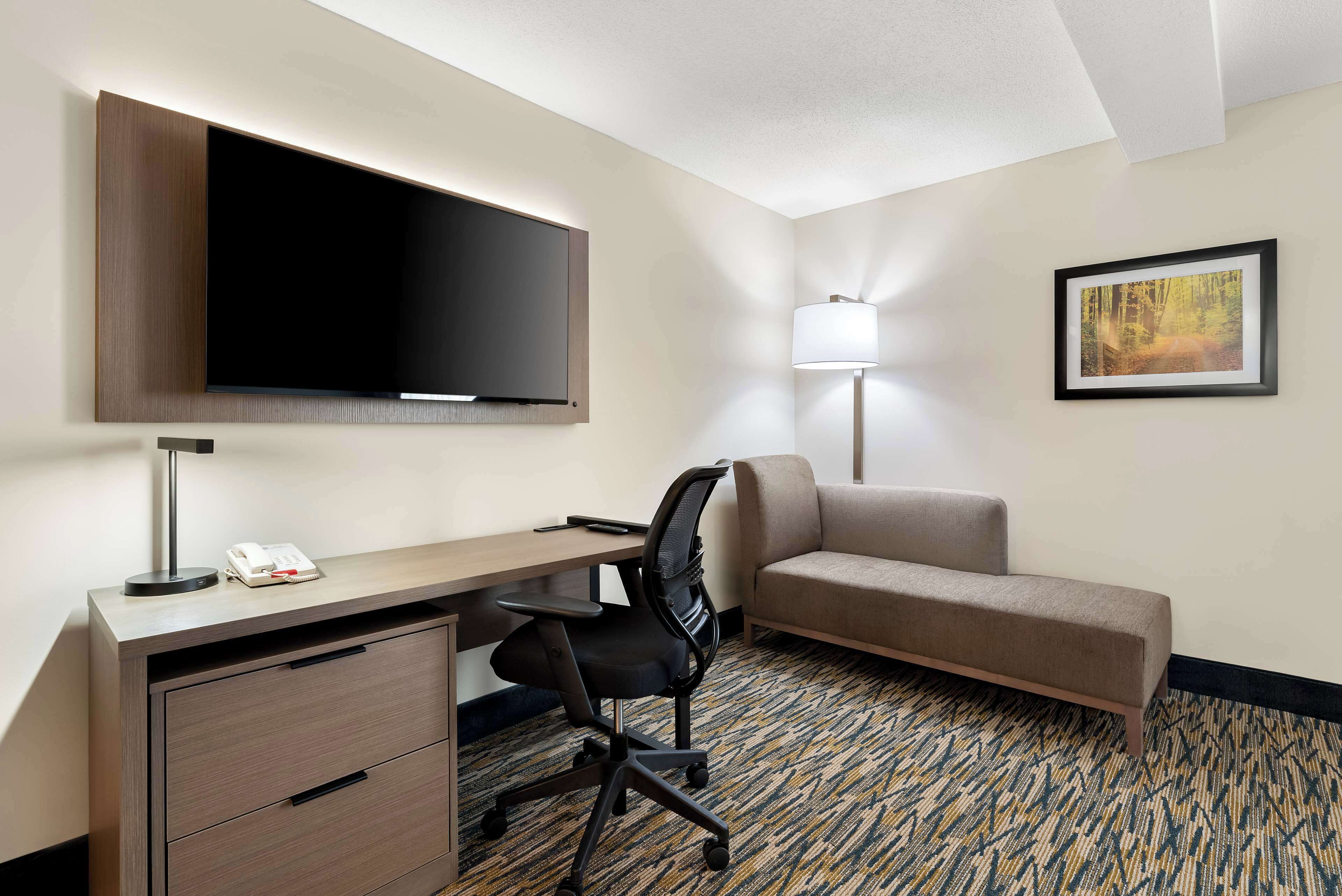 standard room, 1 king bed, non smoking, refrigerator & microwave (larger room) | desk, iron/ironing board, free wifi, bed sheets