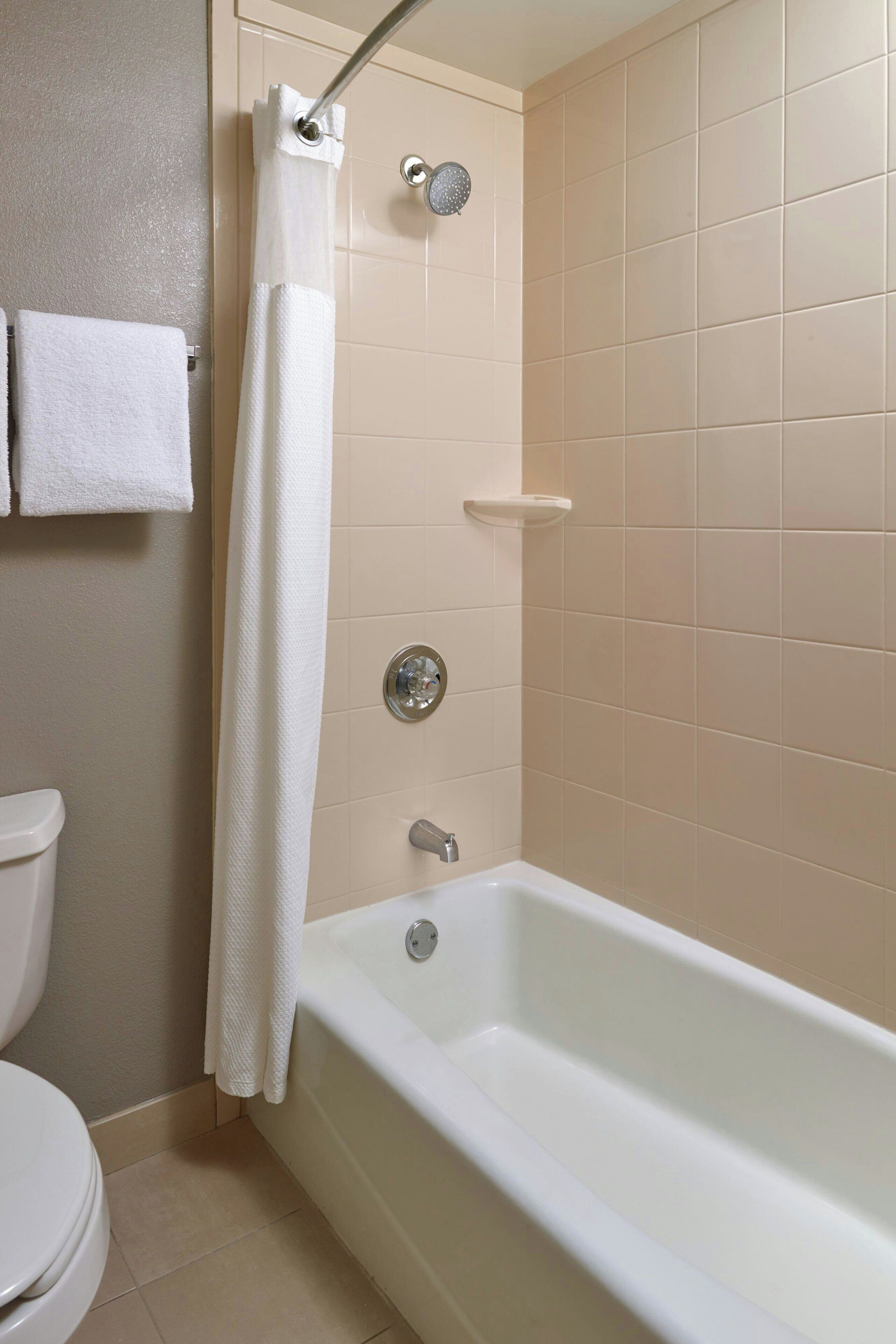 free toiletries, hair dryer, towels