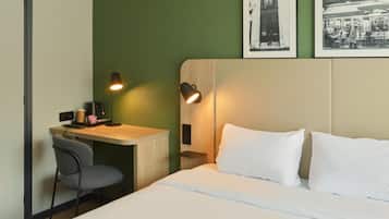 20 habitaciones, ropa de cama de alta calidad y escritorio