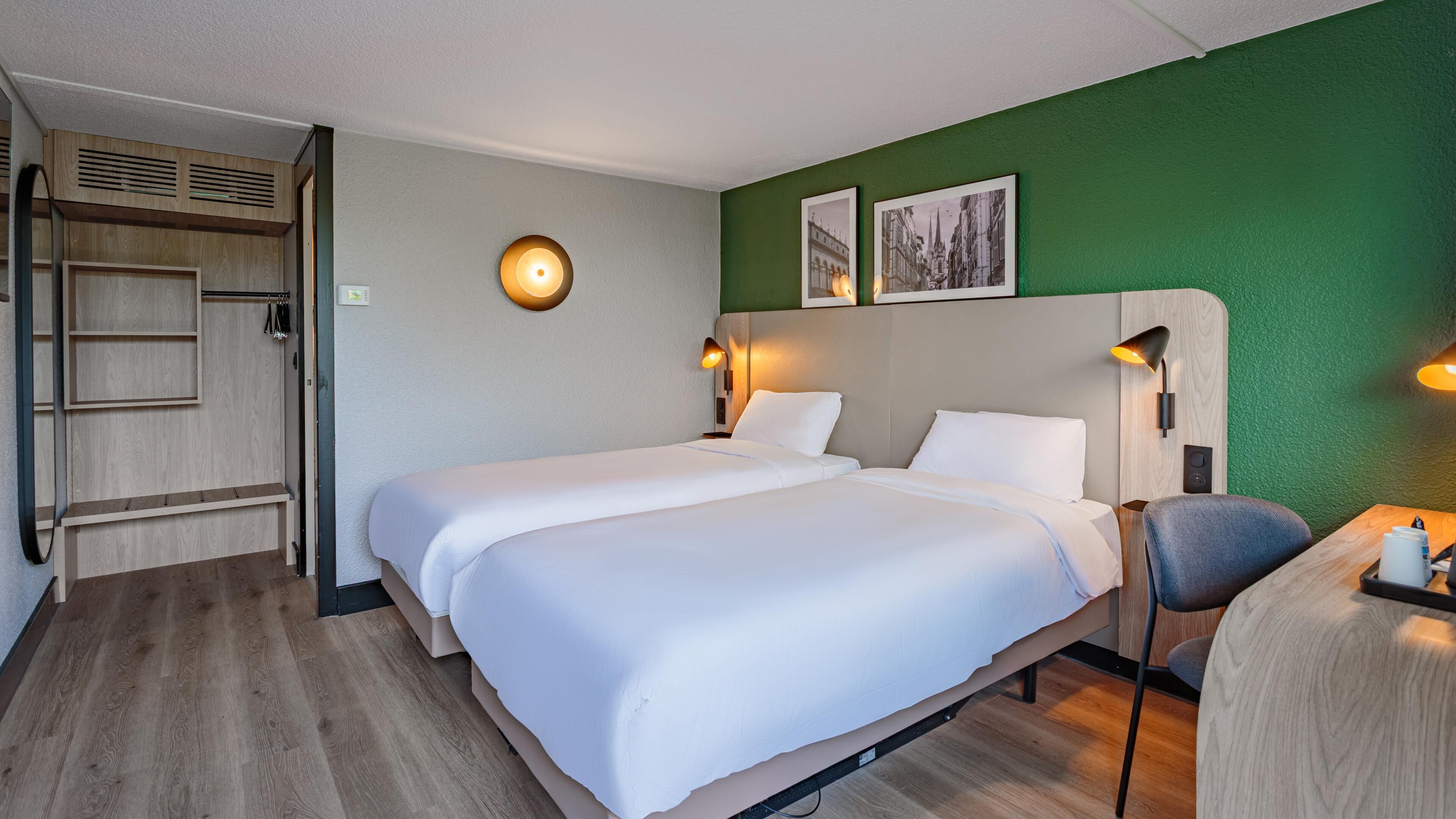 Habitación estándar, 2 camas individuales | 20 habitaciones, ropa de cama de alta calidad y escritorio 