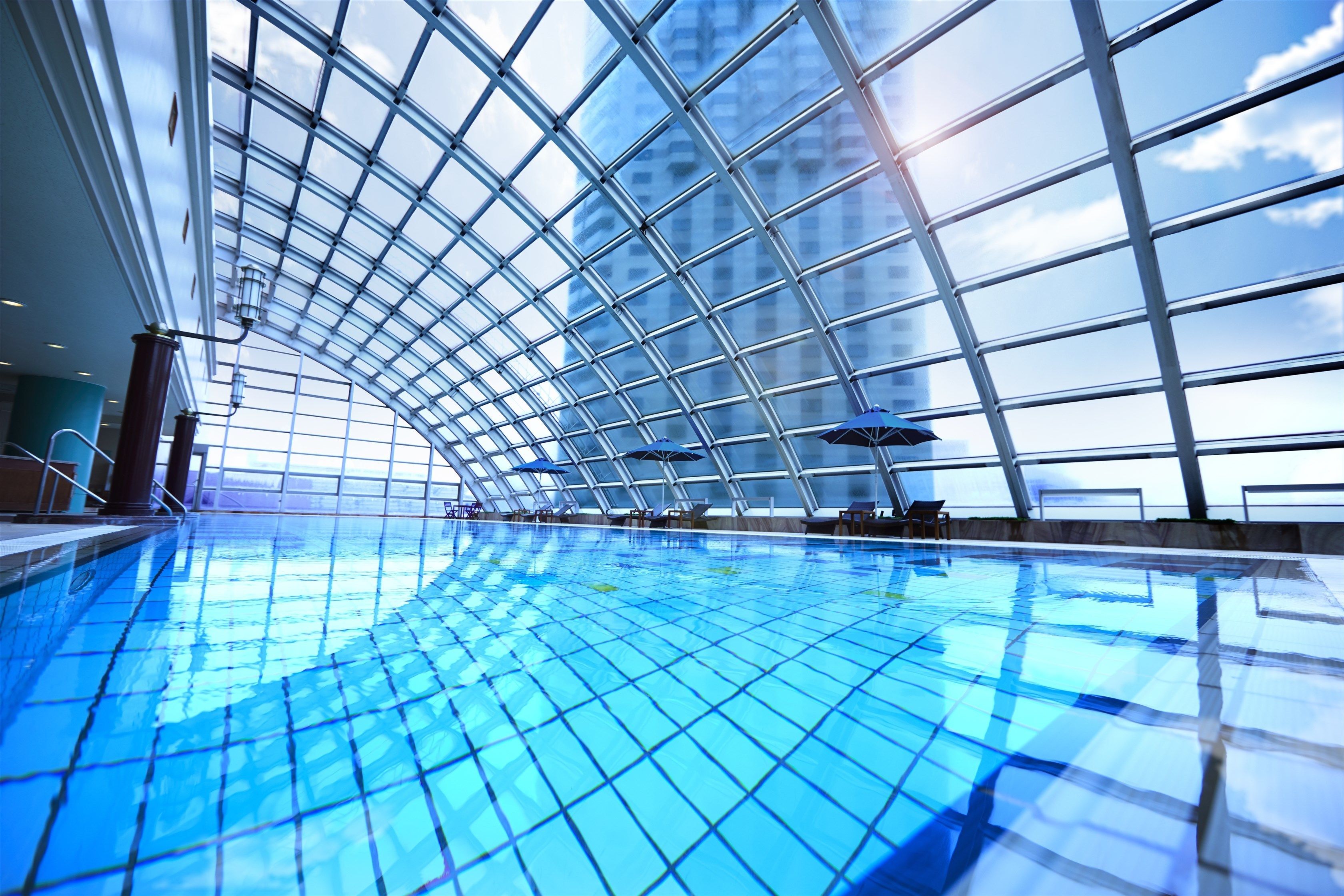 indoor pool, outdoor pool