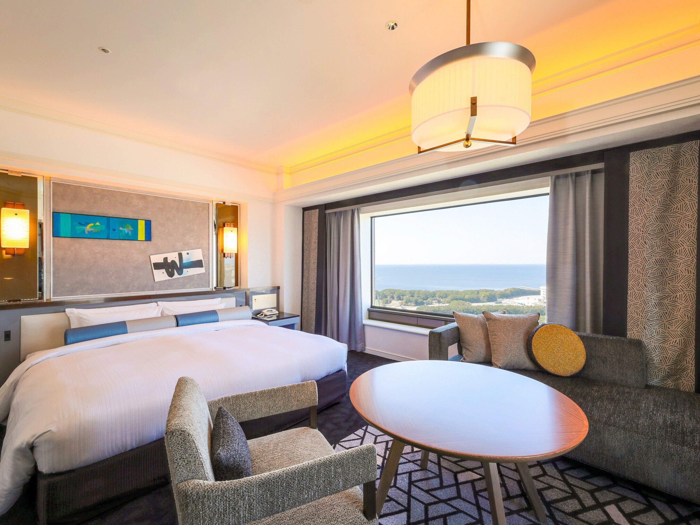 Premium bedding, down duvets, in-room safe, desk