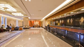 Área de estar no saguão