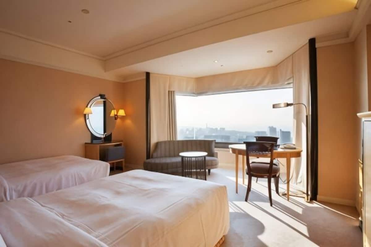Premium bedding, down comforters, in-room safe, desk