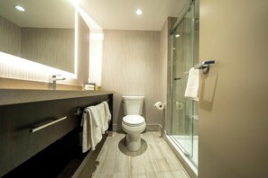 Room, 2 Queen Beds | Bathroom shower