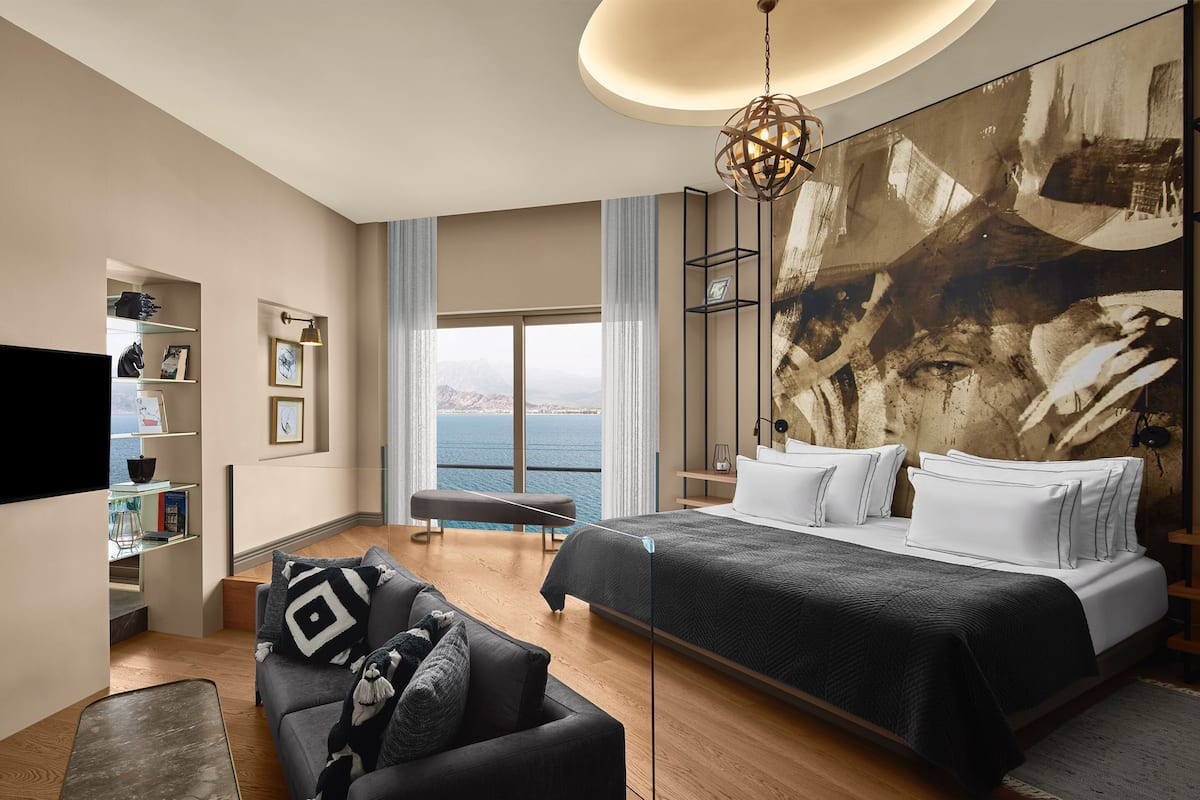 Ocean Suite (Urban Chic Lounge Access) | 1 Schlafzimmer, hochwertige Bettwaren, Minibar, Zimmersafe