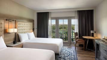 Premium bedding, pillow-top beds, in-room safe, desk