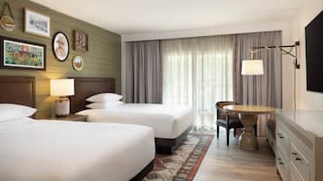 Room, 2 Queen Beds, Accessible (Shower) | Premium bedding, pillow-top beds, in-room safe, desk