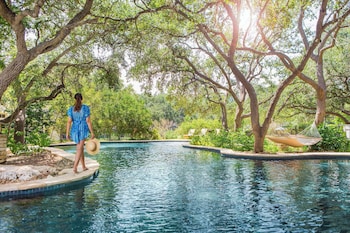 3 outdoor pools, cabanas (surcharge), sun loungers at Hyatt Regency Hill Country Resort and Villas