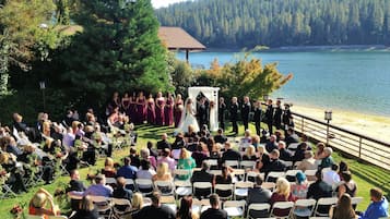 Zona para bodas al aire libre