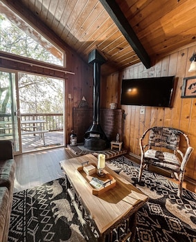 1 bedroom, desk, blackout drapes, iron/ironing board at The Pines Resort