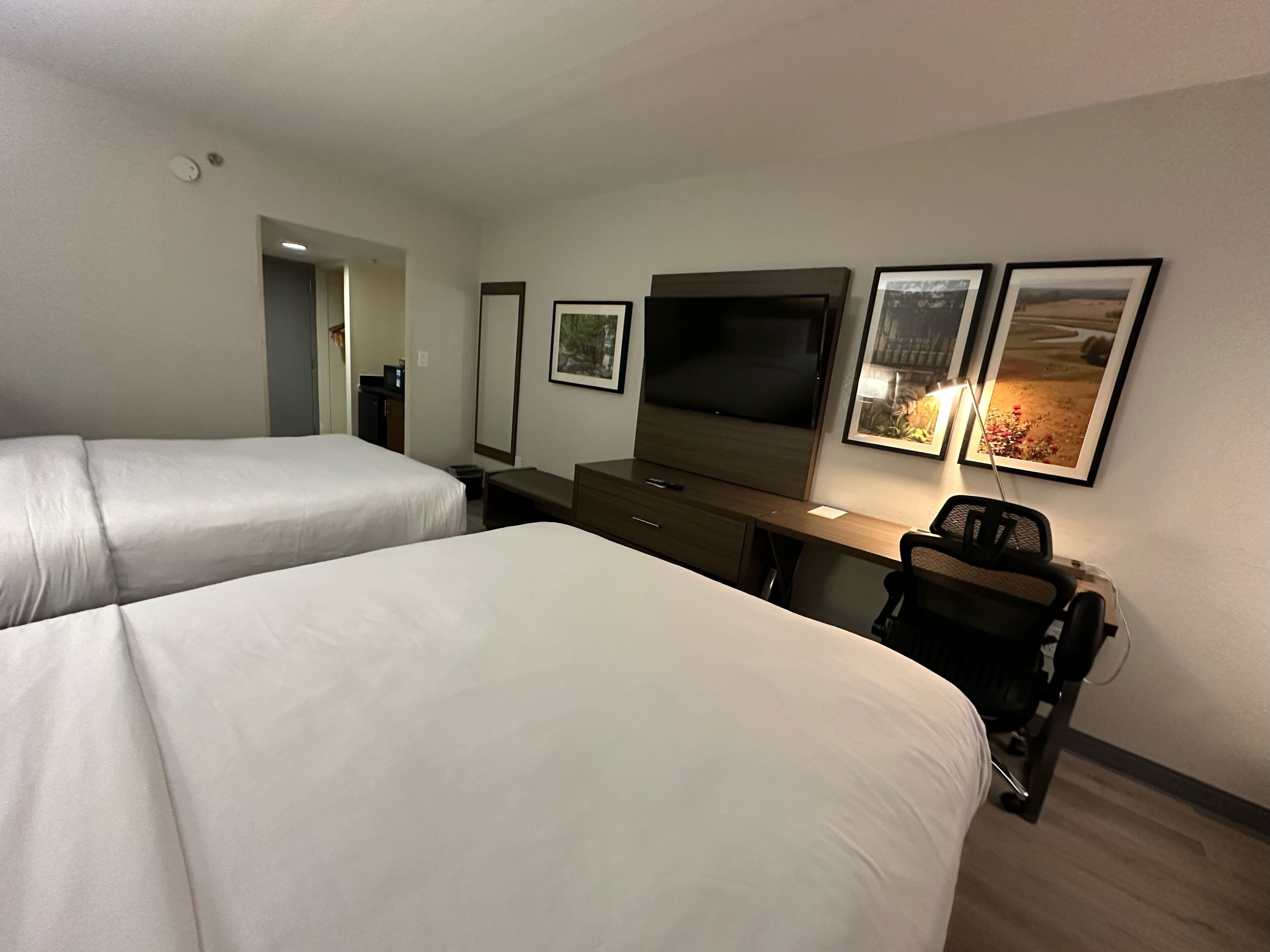 standard room, 2 double beds, non smoking | desk, laptop workspace, iron/ironing board, free wifi