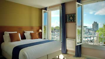 Double Junior Suite (Sea or Pool View) | Premium bedding, pillow-top beds, desk, laptop workspace