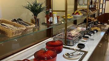 Daily buffet breakfast (EUR 18 per person)