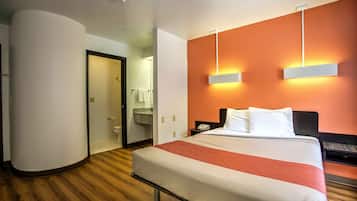 Desk, free WiFi, bed sheets