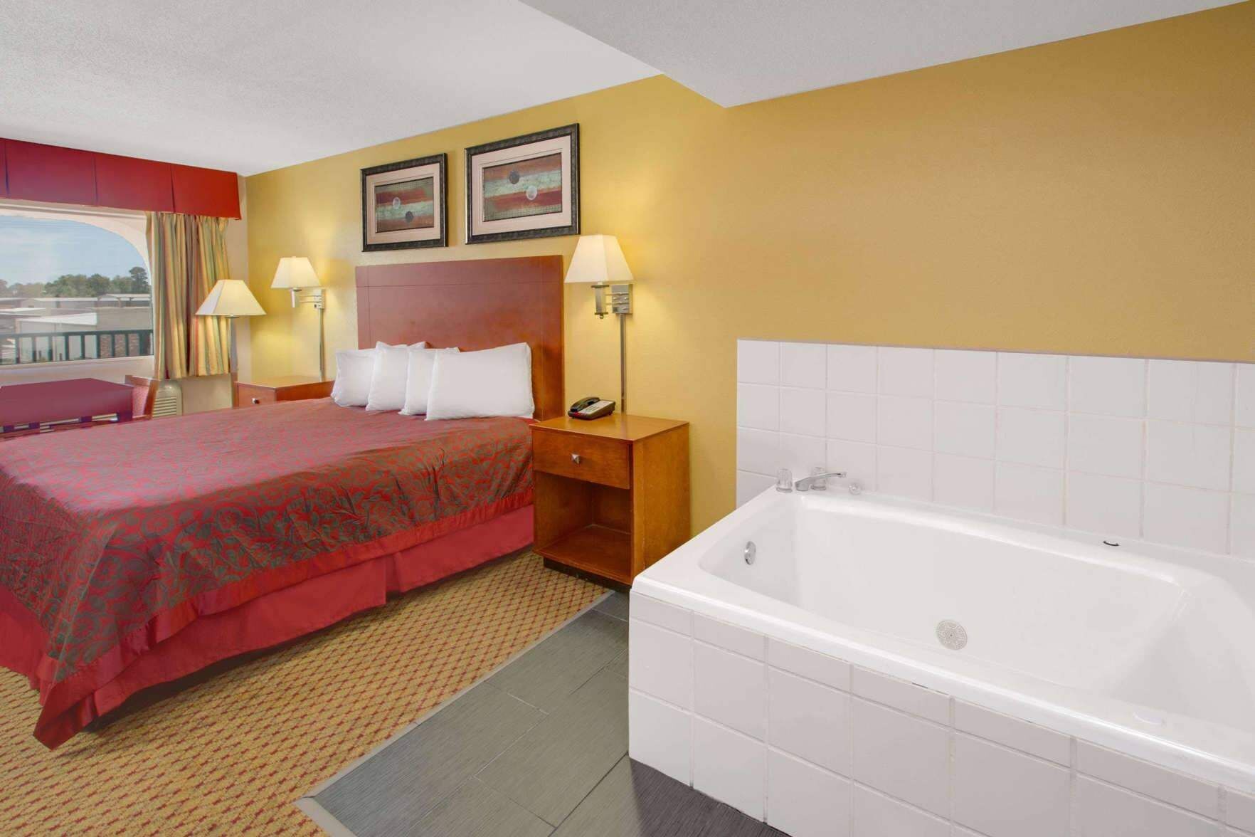 Desk, blackout drapes, iron/ironing board, free WiFi