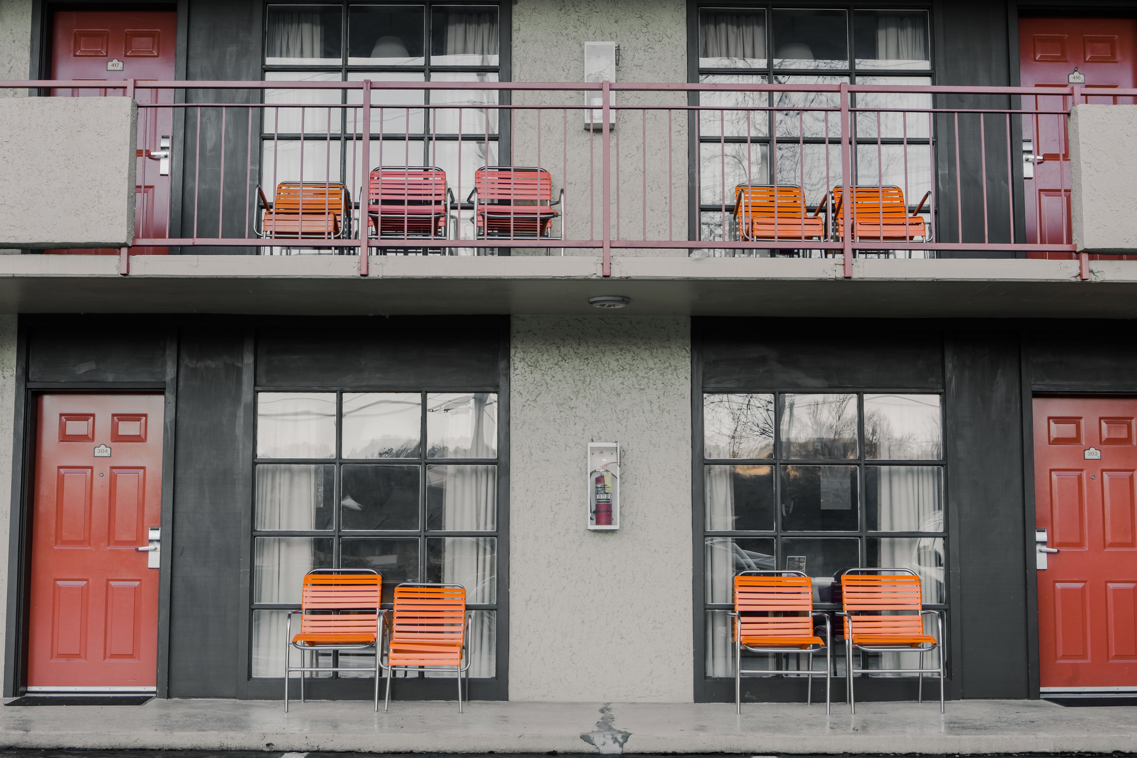 Majoituspaikan sisäänkäynti