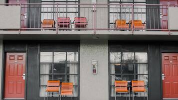 Majoituspaikan sisäänkäynti