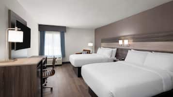 Standard Room, 2 Queen Beds | Desk, laptop workspace, blackout drapes, soundproofing