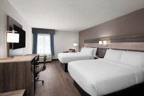 Standard Room, 2 Queen Beds | Desk, laptop workspace, blackout drapes, soundproofing