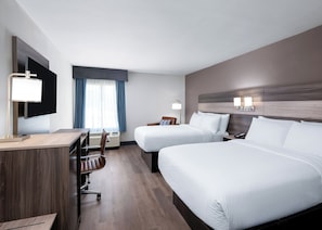 Standard Room, 2 Queen Beds | Desk, laptop workspace, blackout drapes, soundproofing