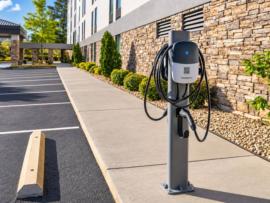 Electric vehicle charging station