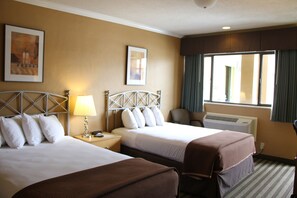 Superior Double Room, 2 Double Beds | In-room safe, desk, blackout drapes, iron/ironing board