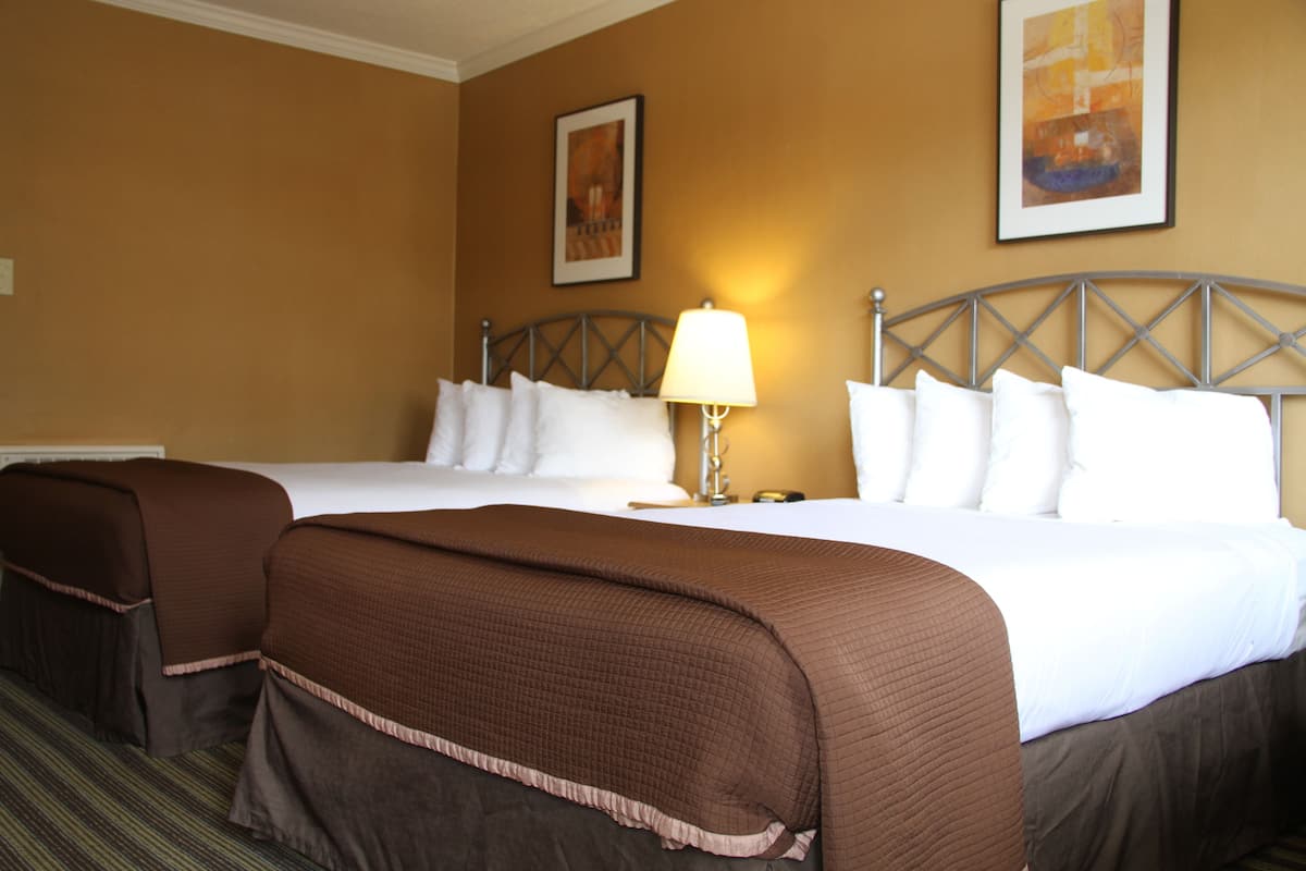 Superior Double Room, 2 Double Beds | In-room safe, desk, blackout drapes, iron/ironing board