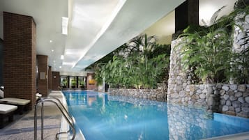Indoor pool, seasonal outdoor pool